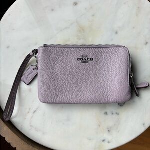 NWT Coach double zip wallet